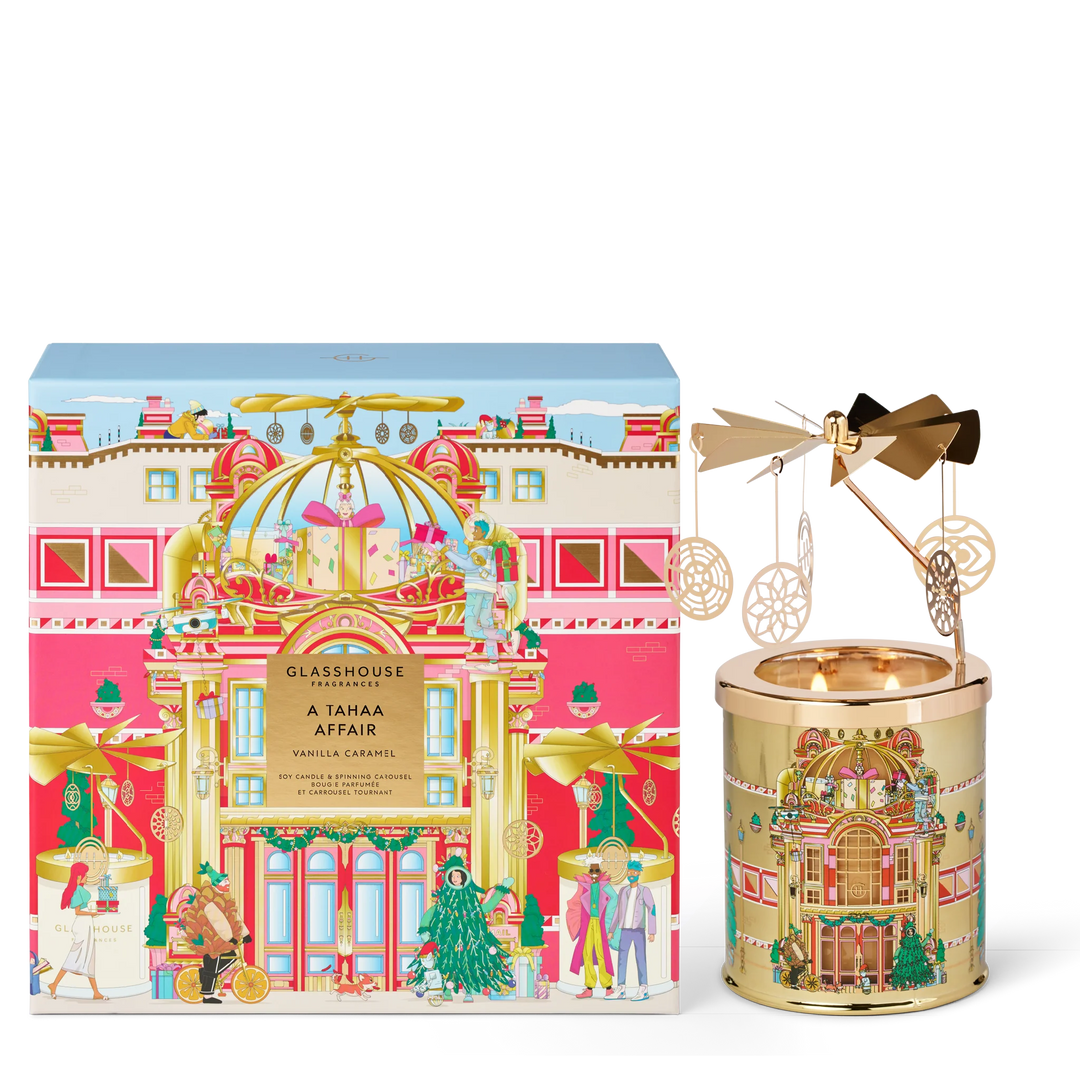 380g Candle & Spinning Carousel Gift Set
