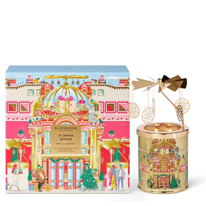 380g Candle & Spinning Carousel Gift Set