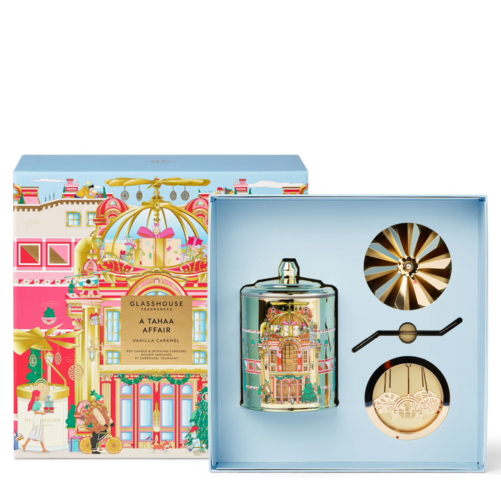 380g Candle & Spinning Carousel Gift Set