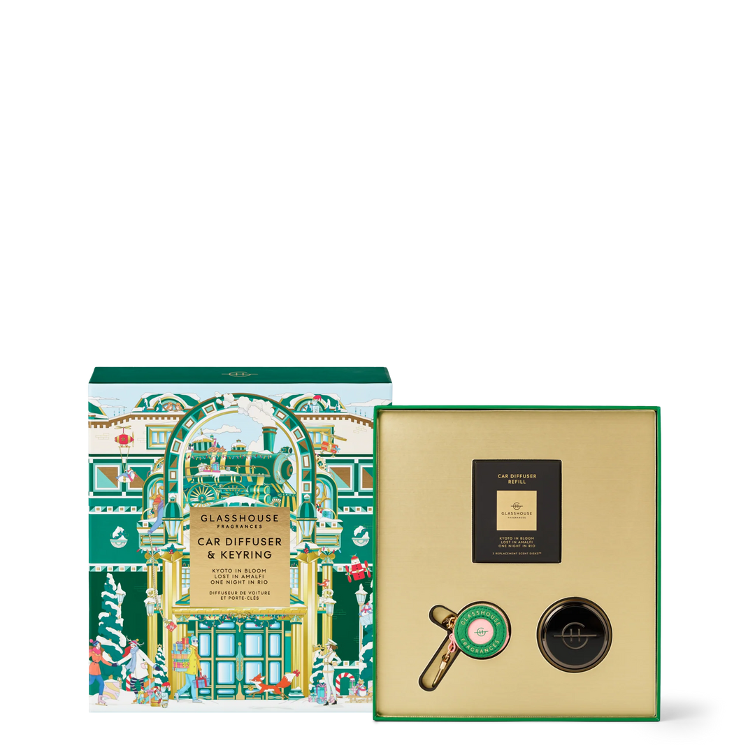 Glasshouse Car Diffuser & Scent Disk Gift Set