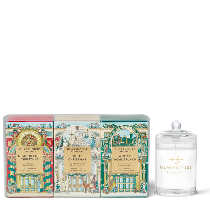3 x 60g Christmas Candle Trio