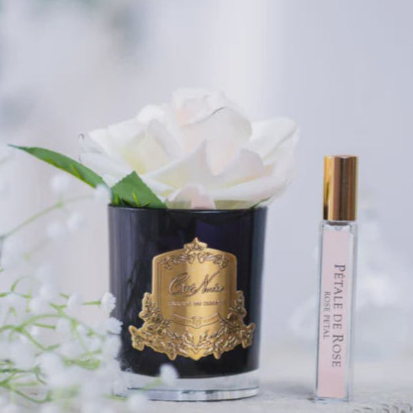 SINGLE BLUSH ROSE BLACK