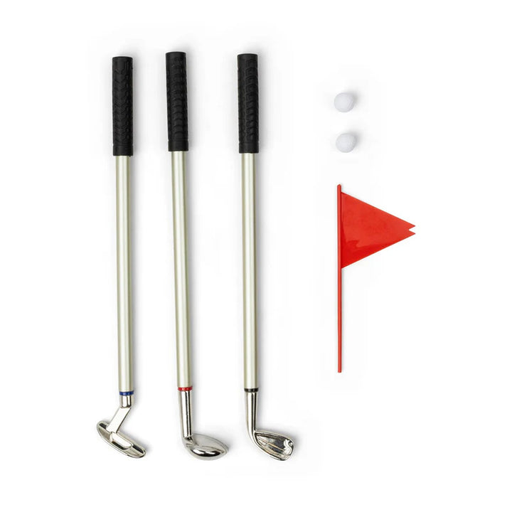 Golf Club Pens with Mini Putt Desktop Game