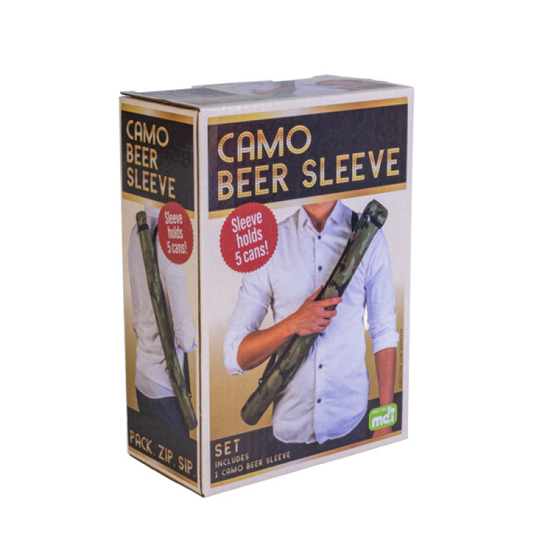 Camo Beer Sleeve gift box, angled - RAPT ONLINE