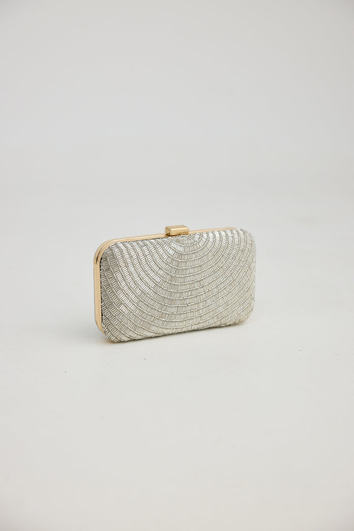 Silver Lilleth Clutch Bag