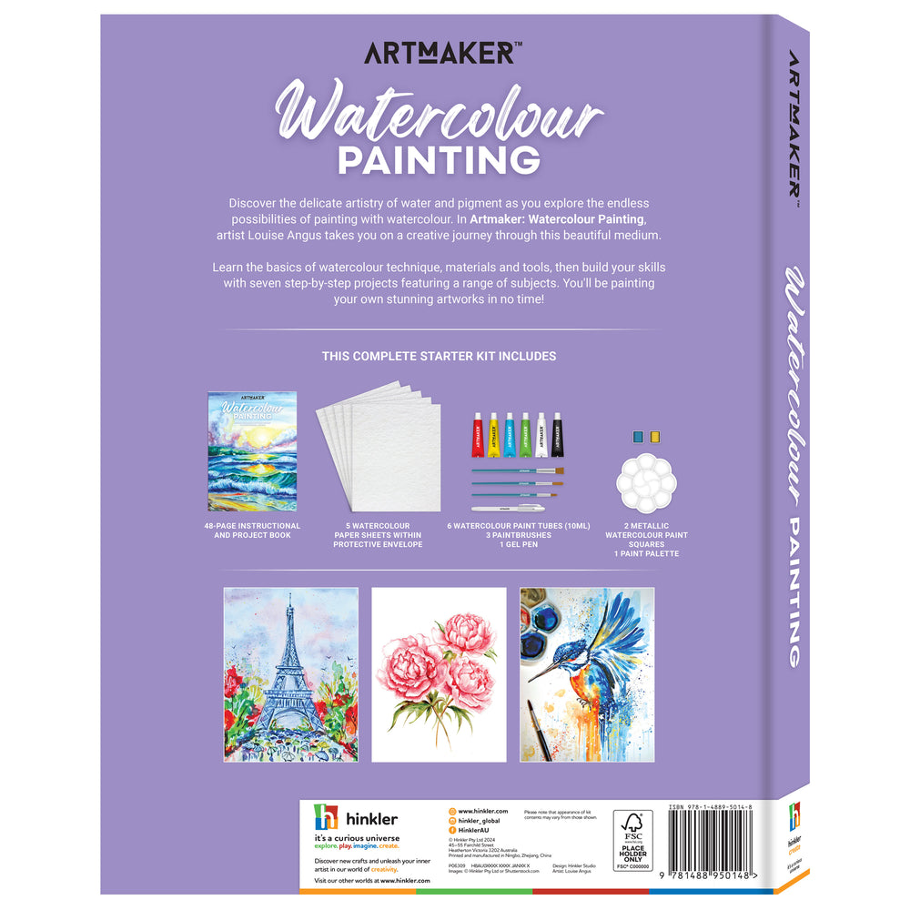 Art Maker Watercolour Painting Kit by Hinkler - image 2