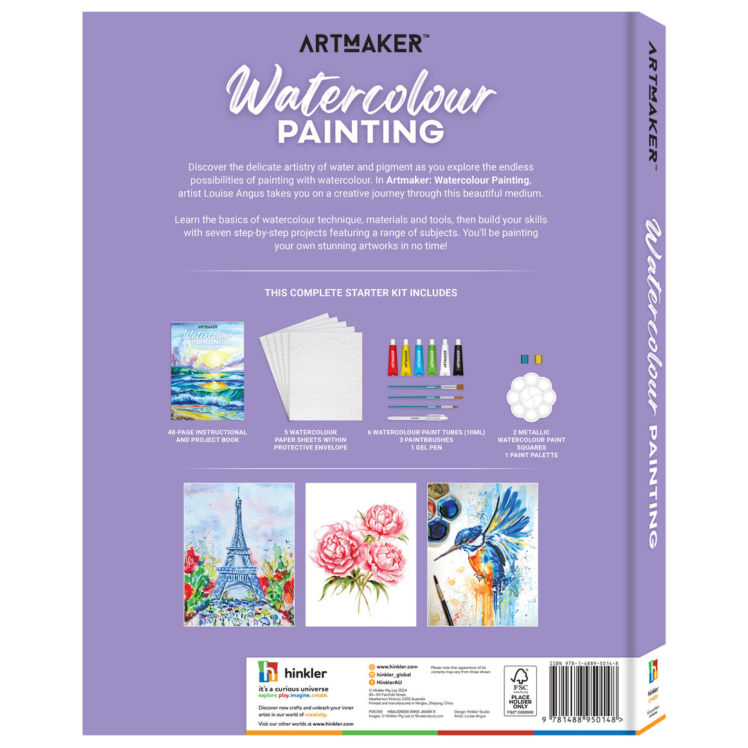 Art Maker Watercolour Painting Kit by Hinkler - image 2
