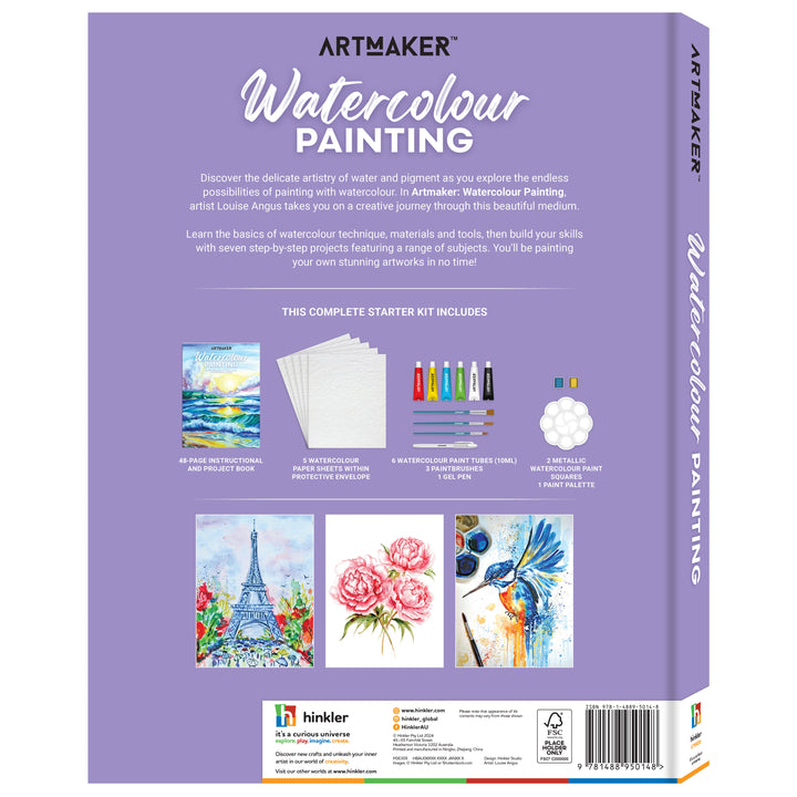 Art Maker Watercolour Painting Kit by Hinkler - image 2