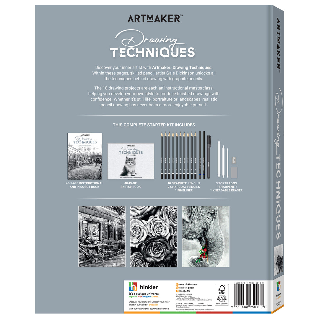 Art Maker Drawing Techniques Kit by Hinkler - image 2