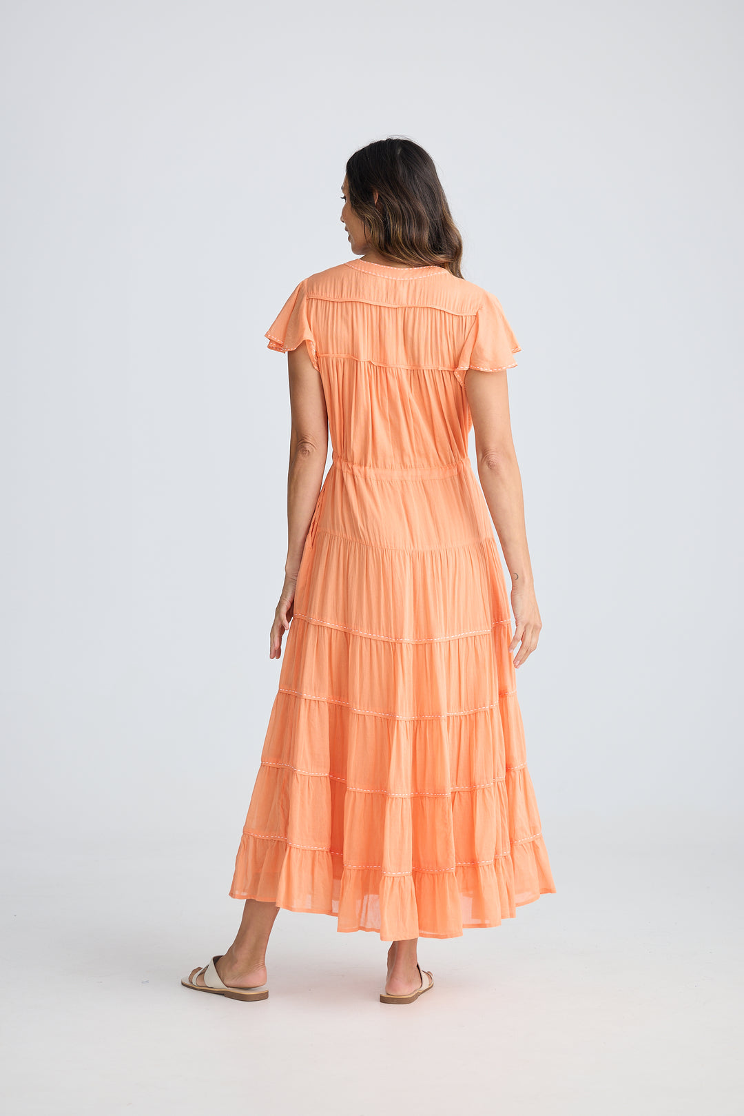 Coral Delilah Maxi Dress