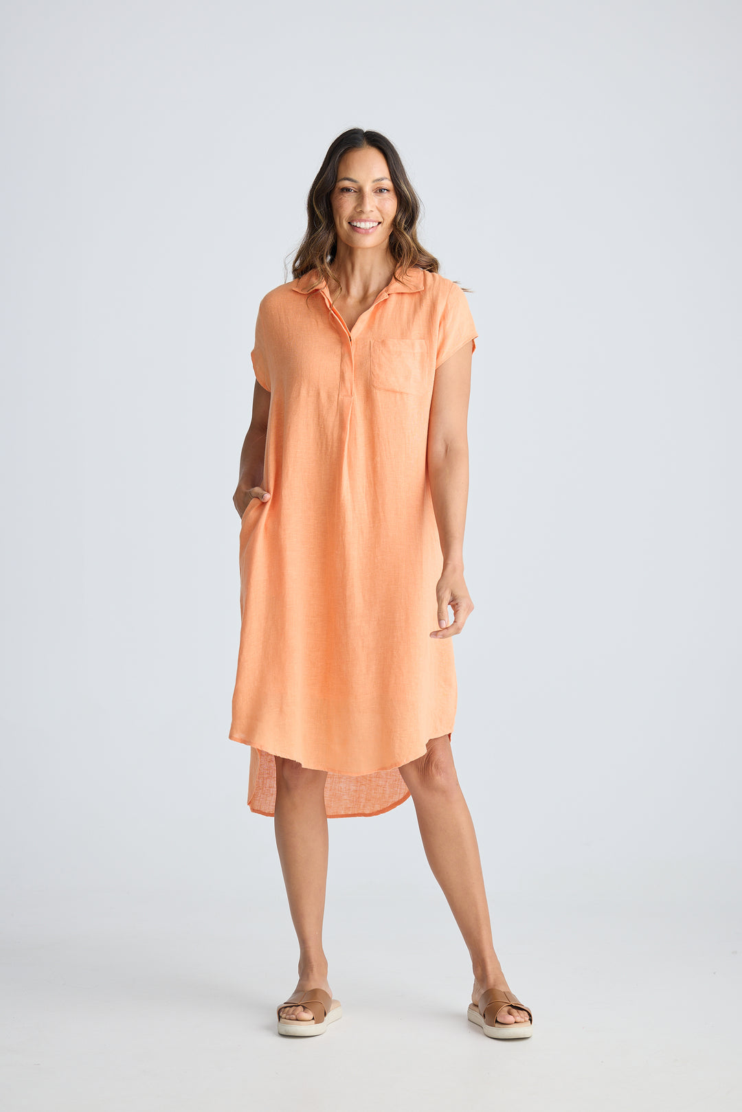 Coral Ahoy Tunic Dress