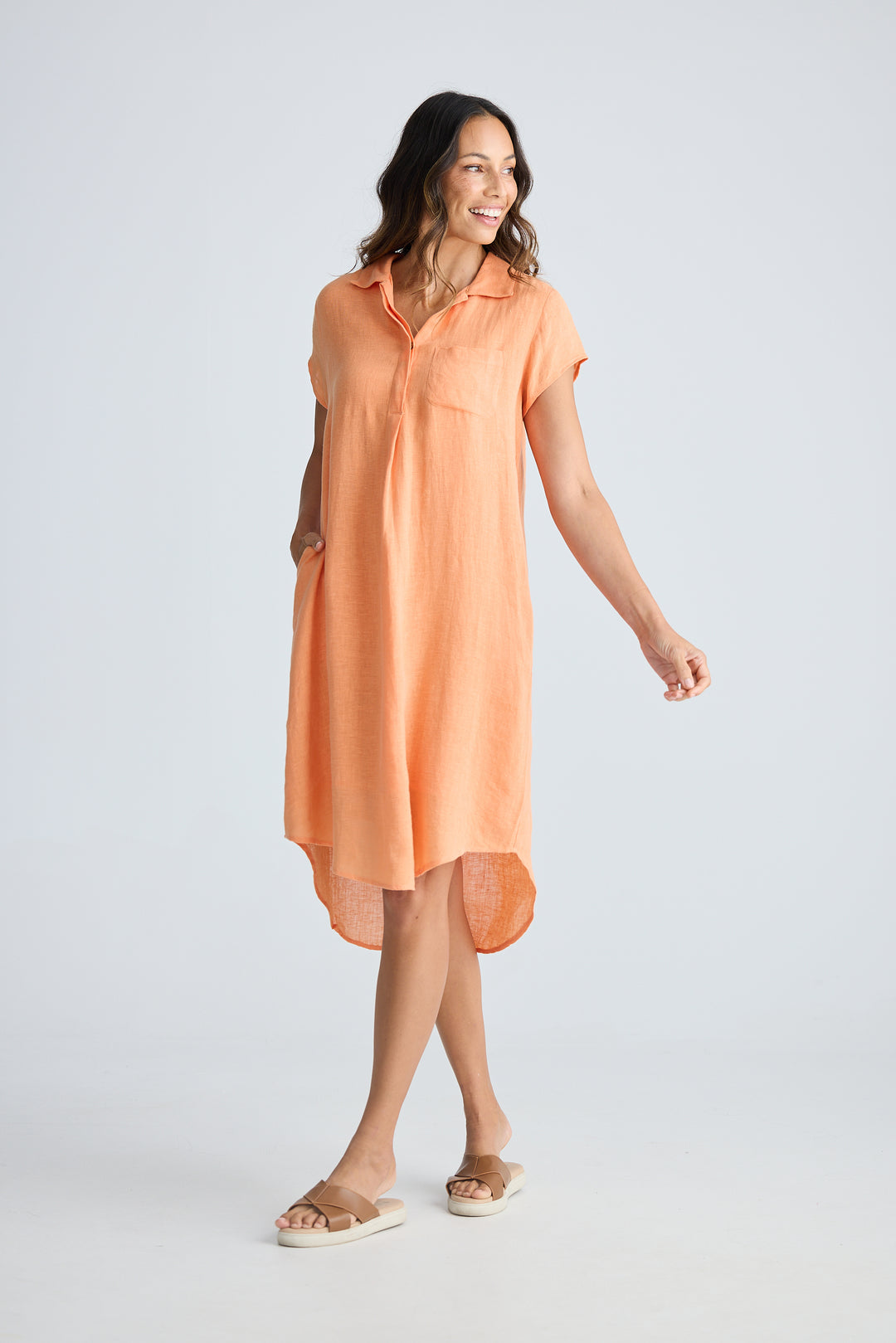 Coral Ahoy Tunic Dress