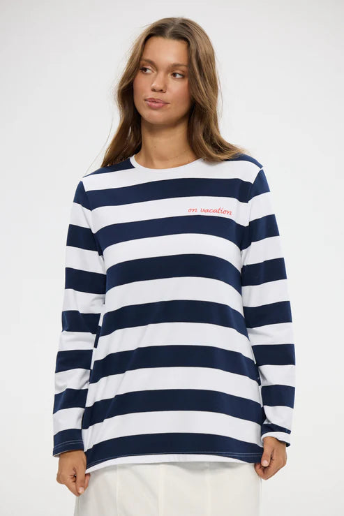Navy Stripe Roam Tee
