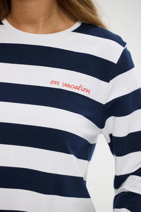 Navy Stripe Roam Tee