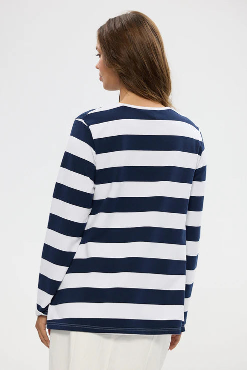 Navy Stripe Roam Tee