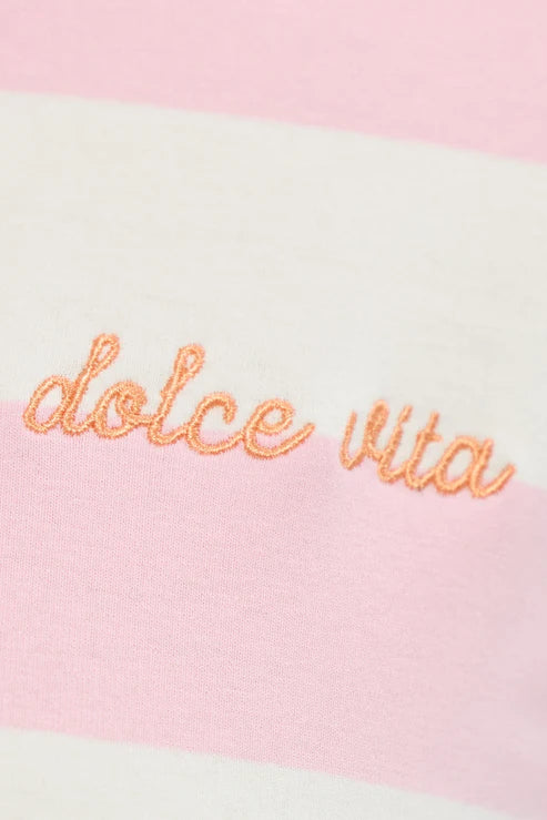 Pink Stripe Roam Tee
