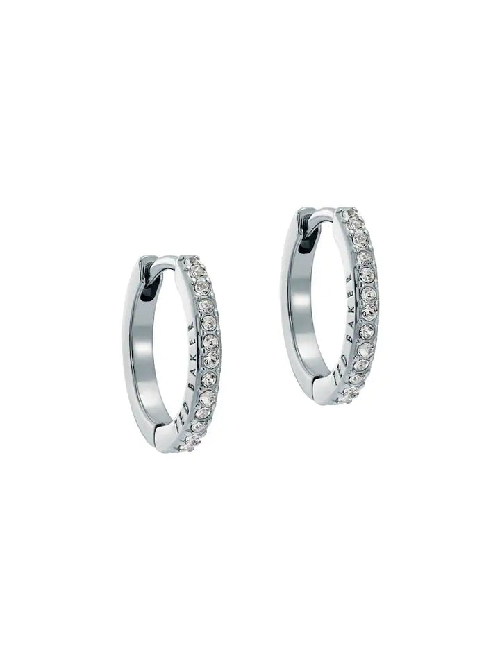 Ted Baker Crystal Heplie Huggies Silver