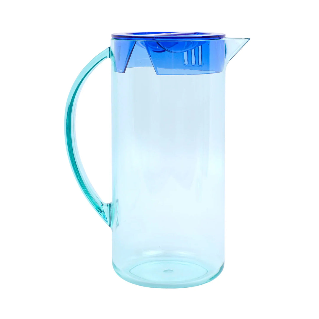 Mint & Cobalt Blue Hobbes Cocktail Pitcher
