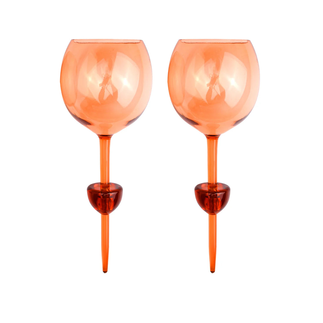 Orange Bodie Picnic Glasses Set of 2