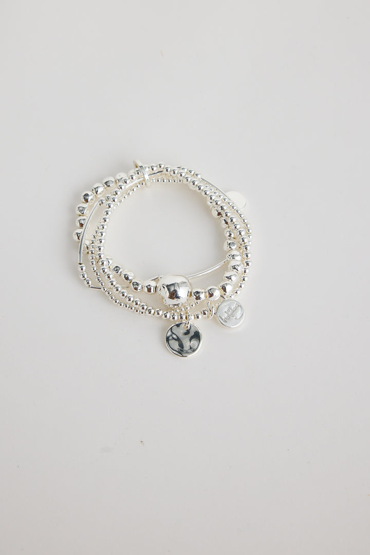 Silver Isobel Stack Bracelet