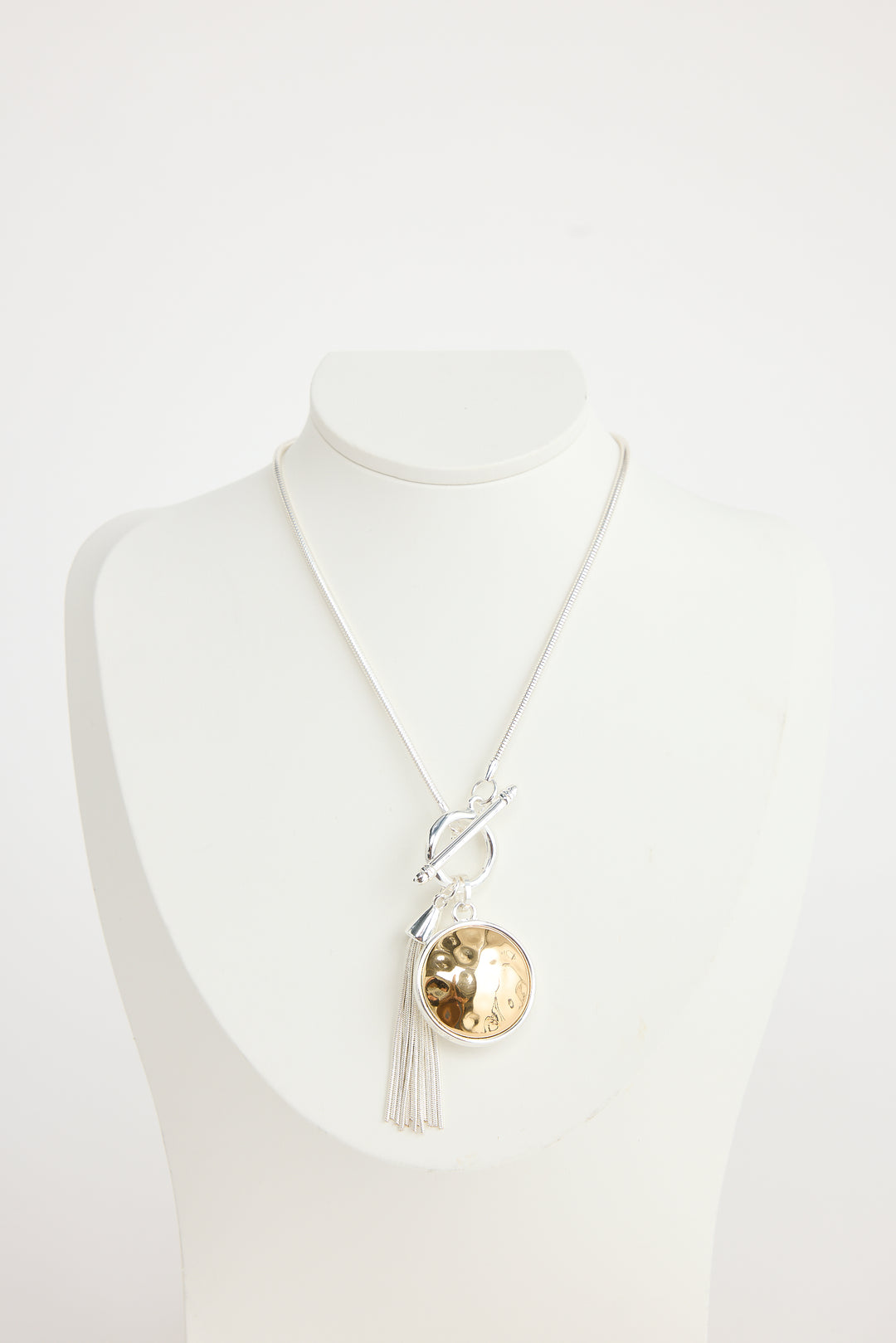 Silver Tassel Emmy Necklace