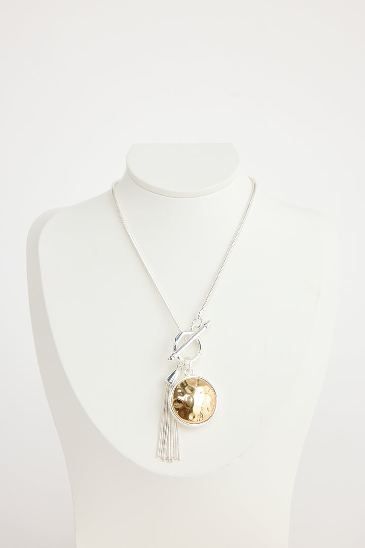 Silver Tassel Emmy Necklace