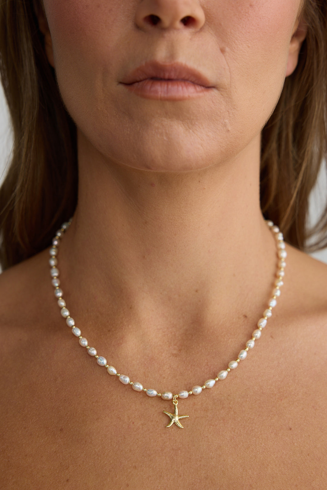 Pearl & Gold Ocean Necklace