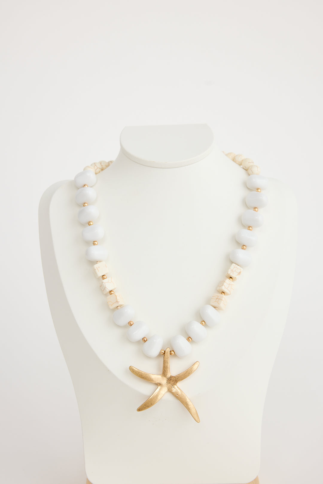 White Starfish Elwood Necklace