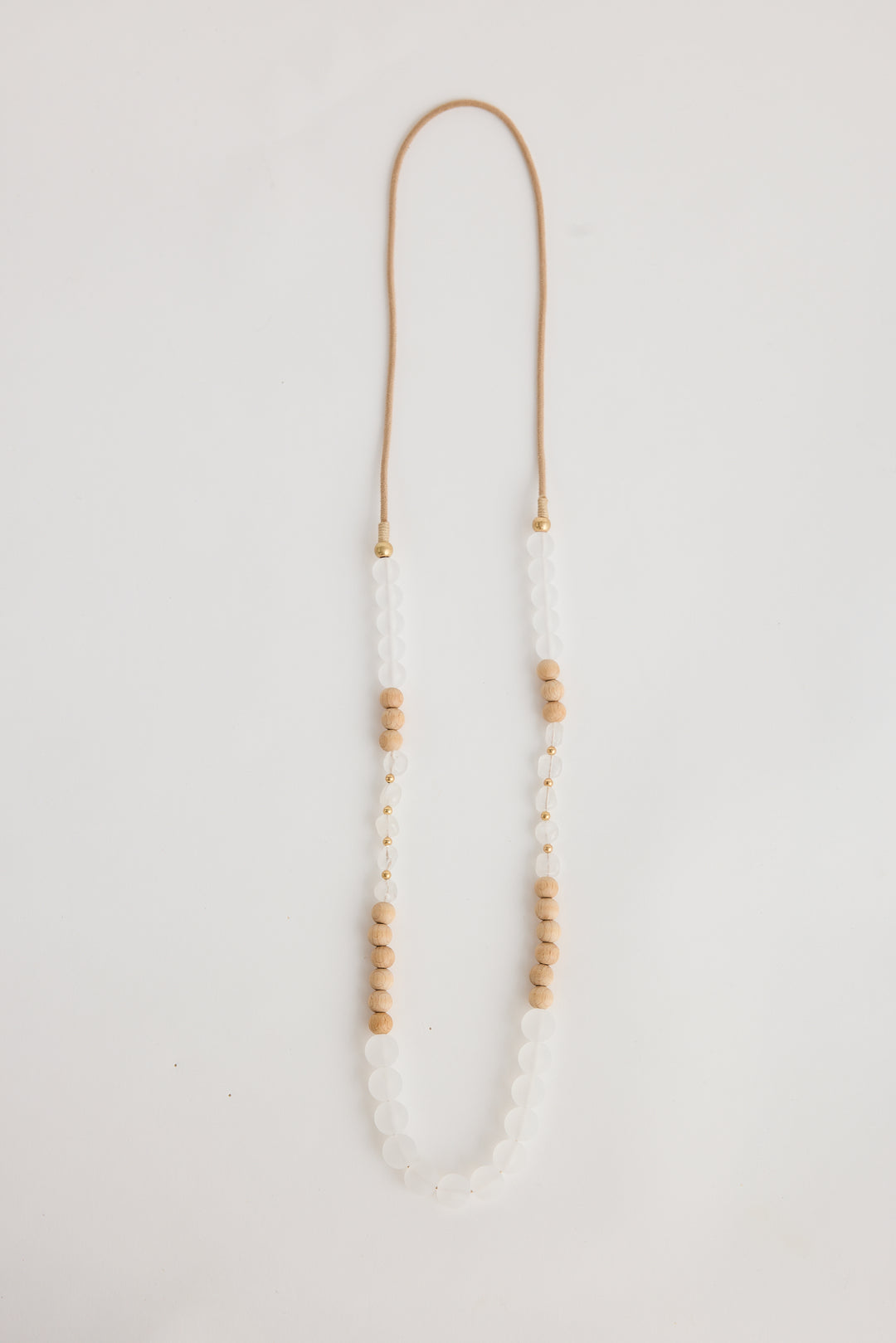 Clear Bead Manly Necklace