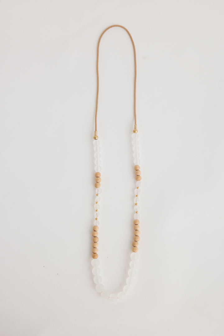 Clear Bead Manly Necklace