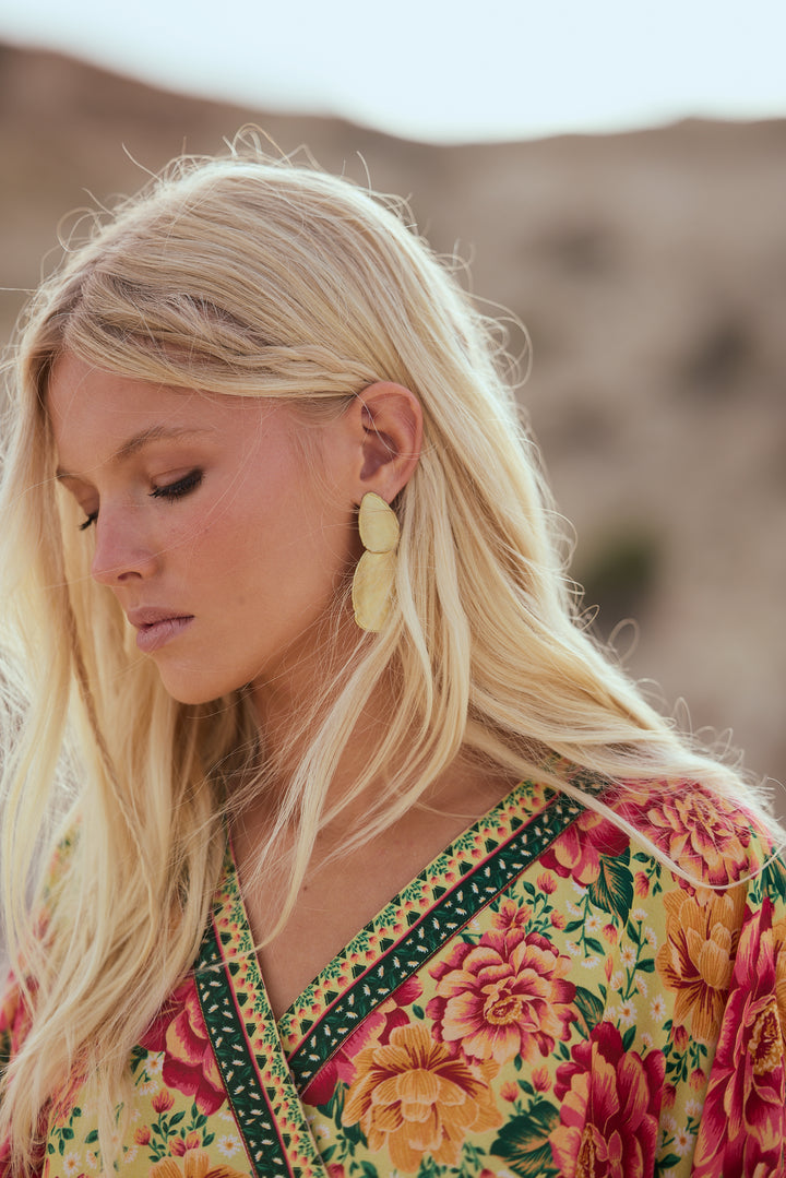 Gold Drop Raphael Earrings