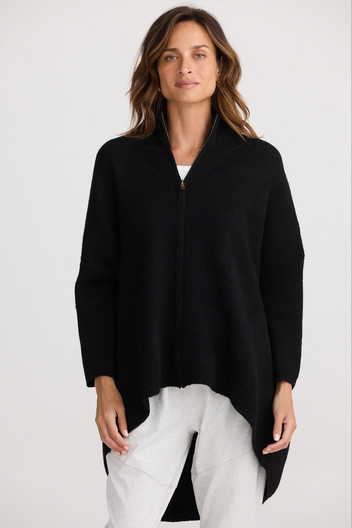 BLACK WOODSIDE PONCHO