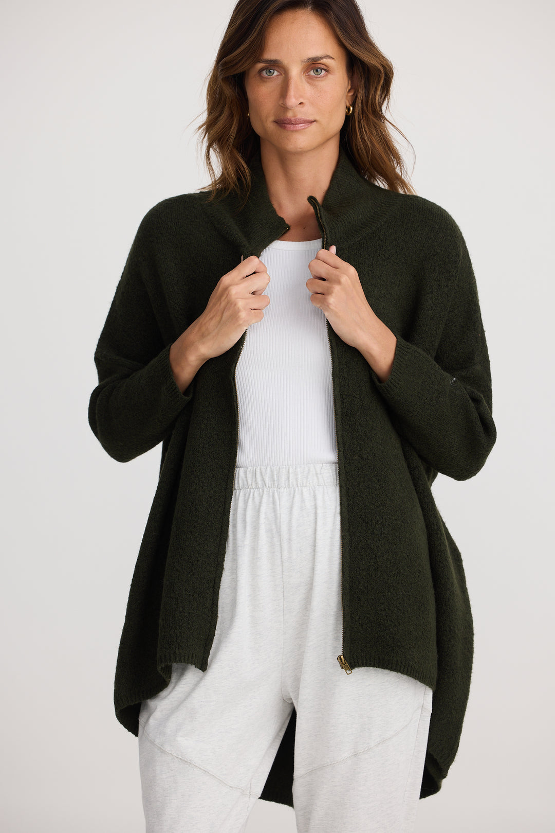 KHAKI WOODSIDE PONCHO