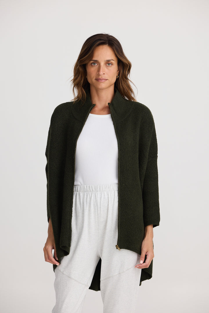 KHAKI WOODSIDE PONCHO