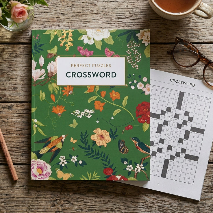 Hinkler Perfect Puzzles Crosswords book cover - RAPT ONLINE