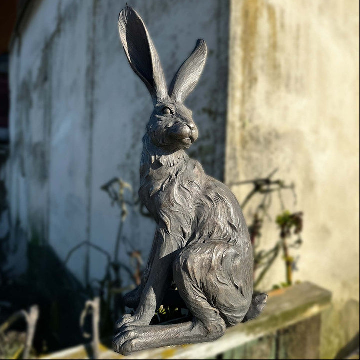 Truffle Sitting Hare Resin Sculpture – 52.5 cm