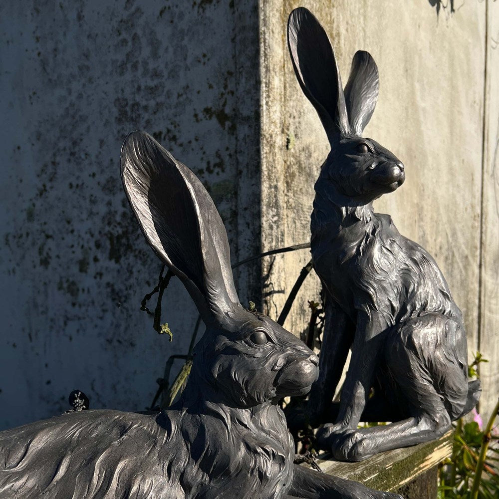 Truffle Sitting Hare Resin Sculpture – 52.5 cm