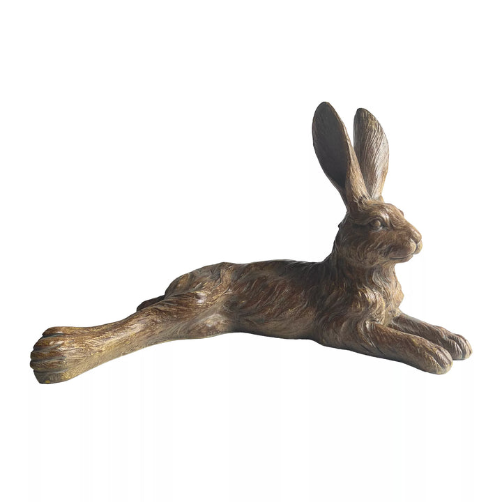 Junior Pecan Lying Hare Decor