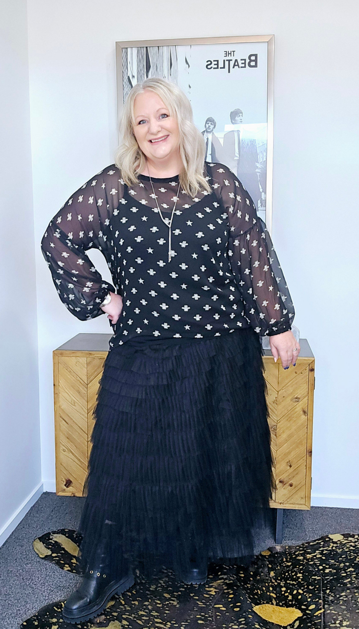 BLACK CHANCE TUTU SKIRT