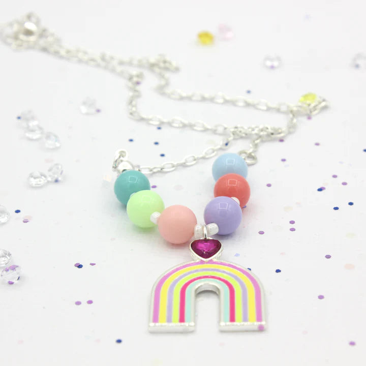 RAINBOW HEART NECKLACE - RAPT ONLINE