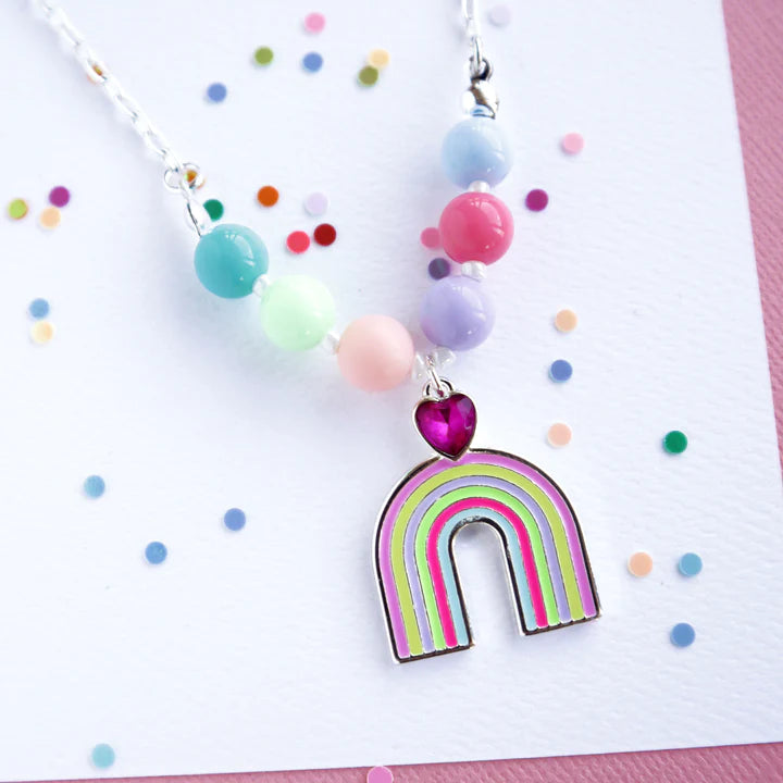 RAINBOW HEART NECKLACE - RAPT ONLINE