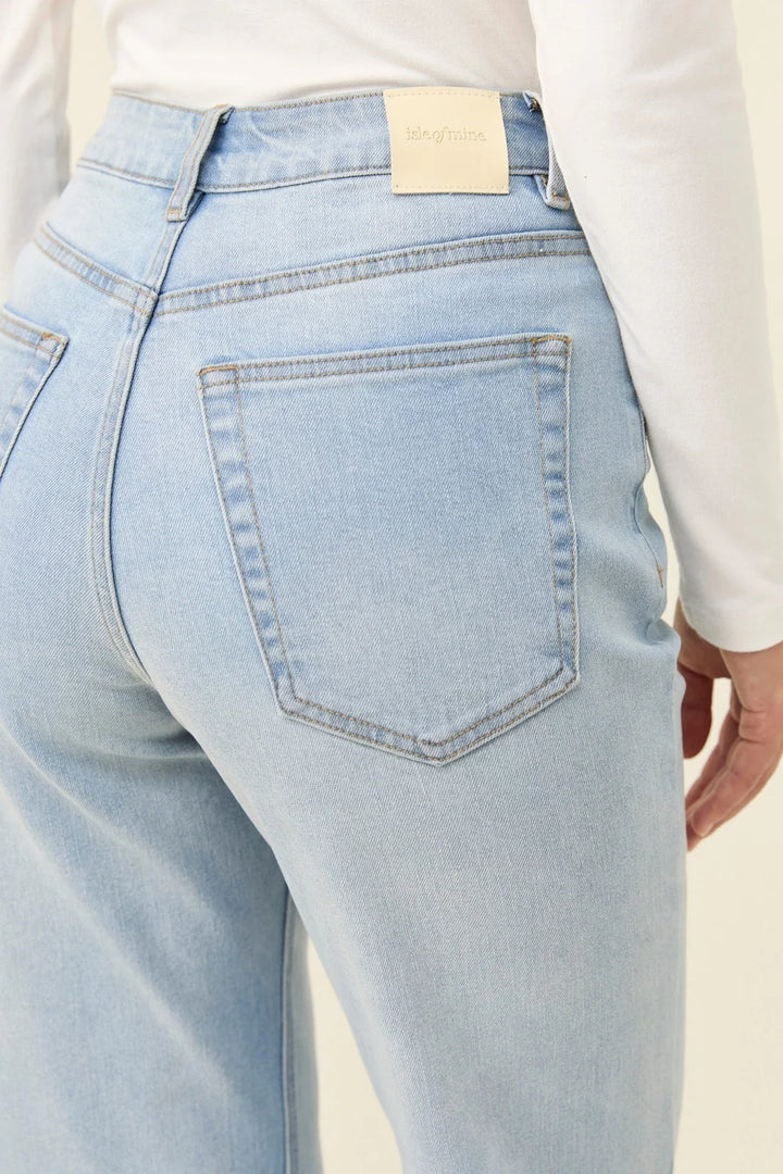 Isle of Mine Scarlett Ice Blue Straight-Leg Jeans