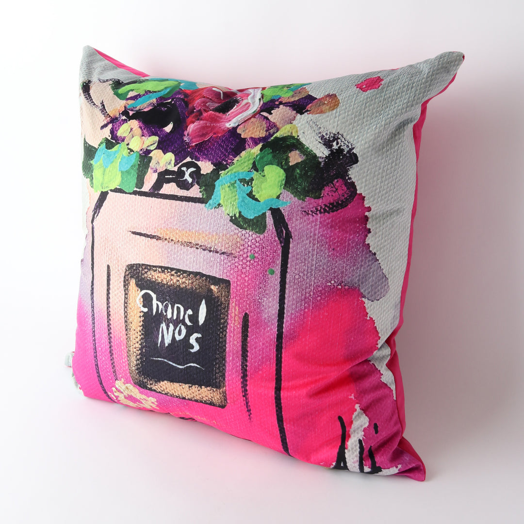Le Forge No5 Pink Velvet Cushion