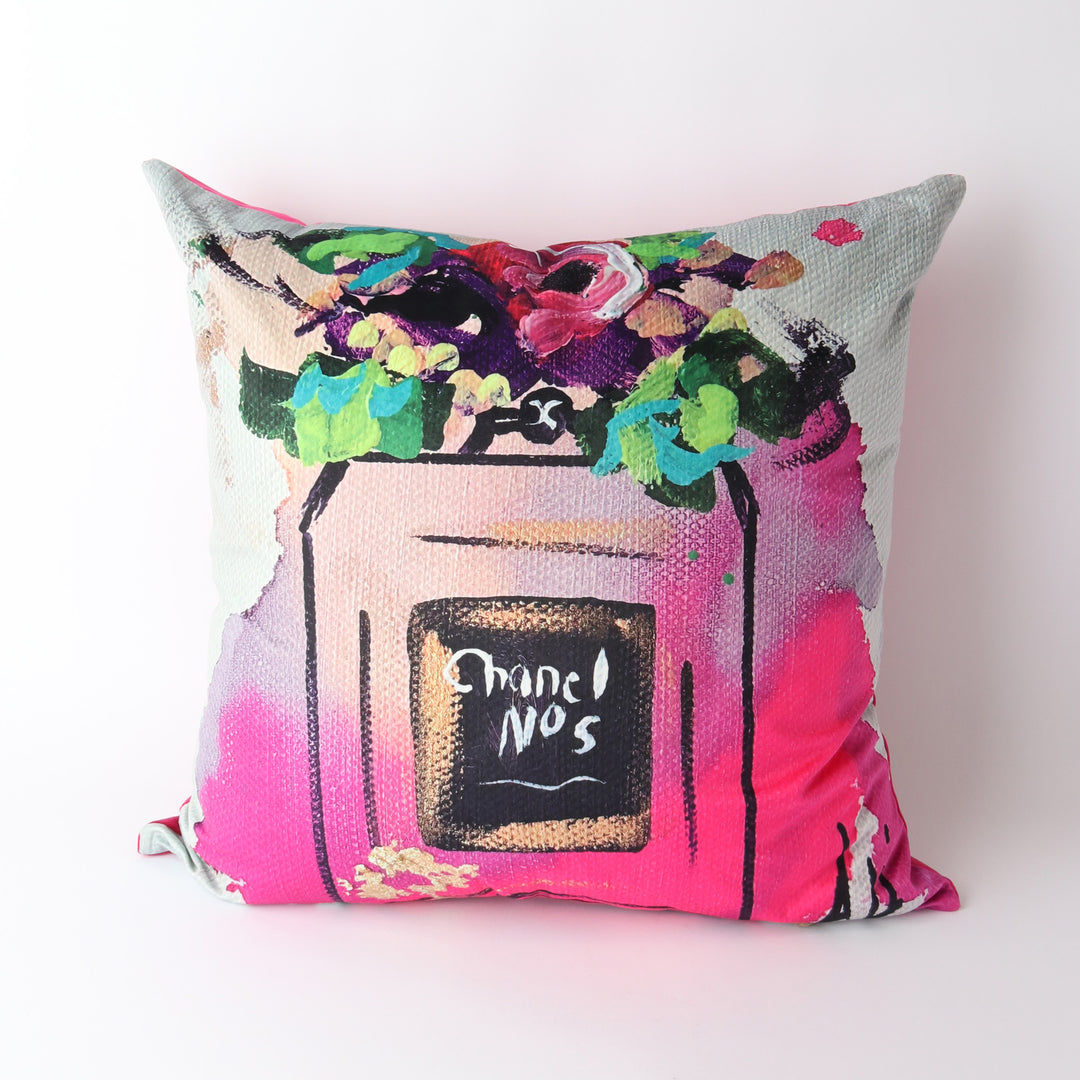 Le Forge No5 Pink Velvet Cushion