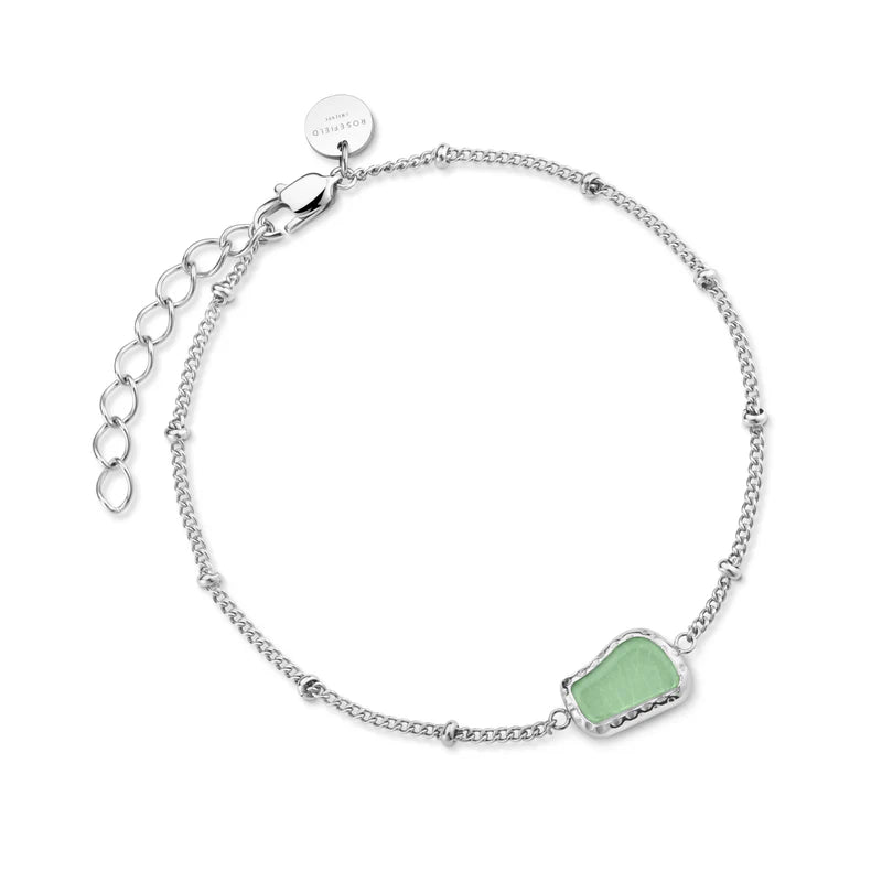 SILVER JADE GEMSTONE BRACELET - RAPT ONLINE