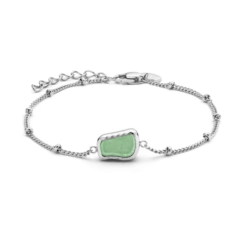 SILVER JADE GEMSTONE BRACELET - RAPT ONLINE