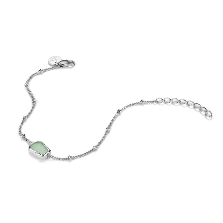 SILVER JADE GEMSTONE BRACELET - RAPT ONLINE