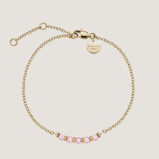 PINK 5 STONE BRACELET - RAPT ONLINE