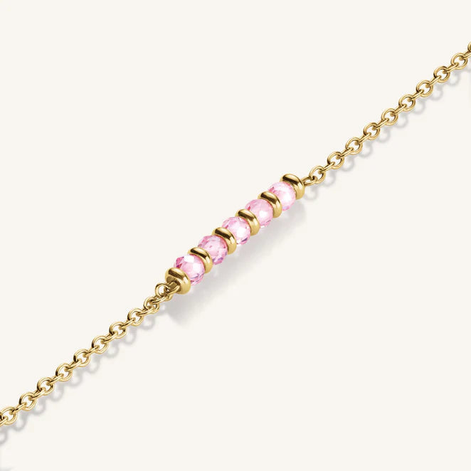 PINK 5 STONE BRACELET - RAPT ONLINE