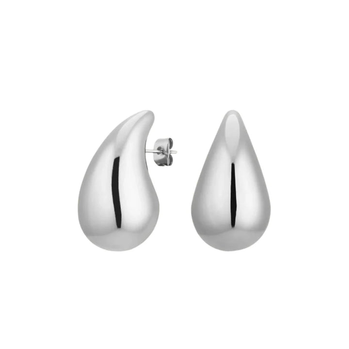 SILVER TEARDROP EARRINGS